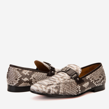 The Boss Pyth Naturel White Color Bit Loafer Men Shoe