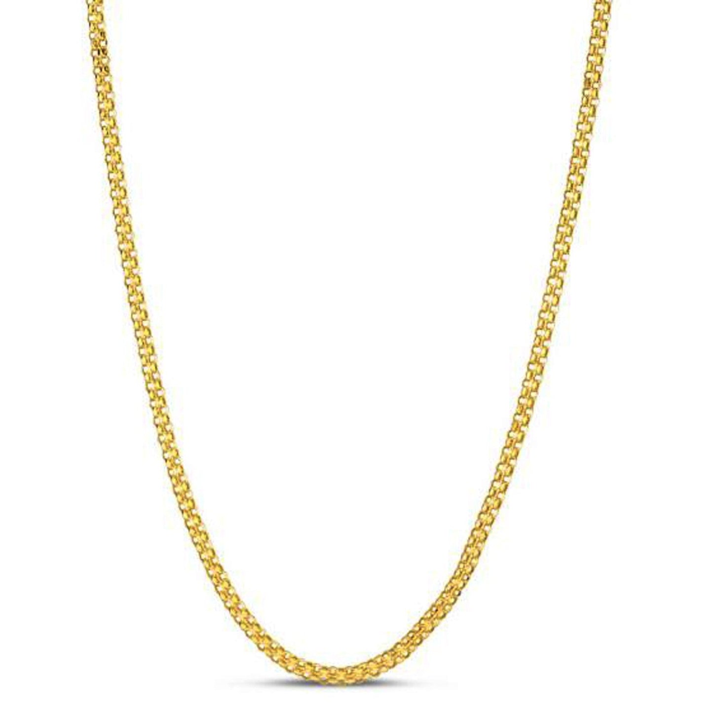 Cadena Bismark de oro amarillo de 14k (2.50 mm)