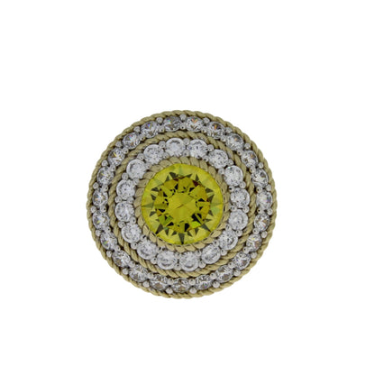 Anillo de circonita cúbica de plata de ley