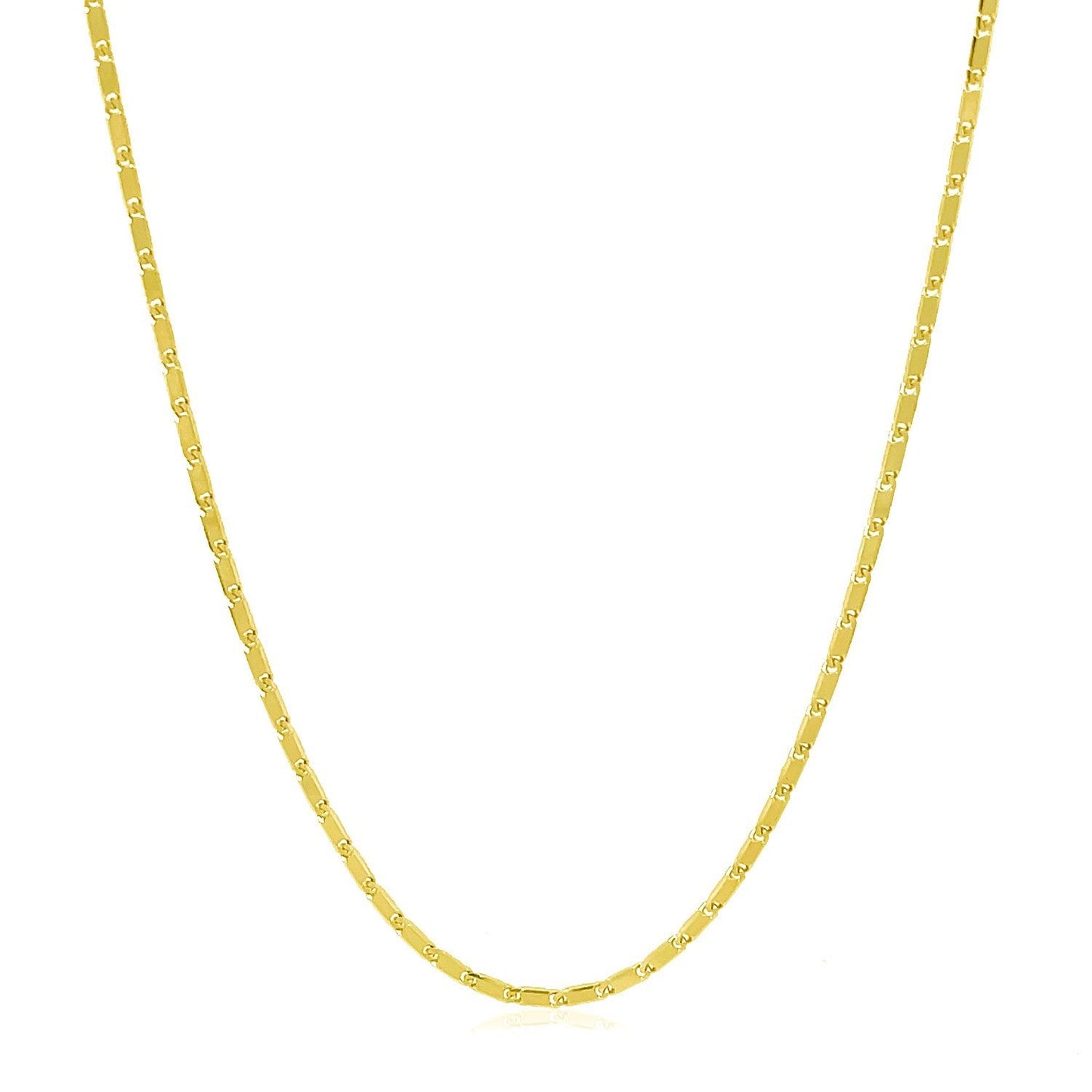 Cadena con colgante Lumina de oro amarillo de 14k y 1,0 mm