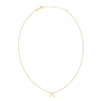 Collar de Escorpio de Oro Amarillo de 14K