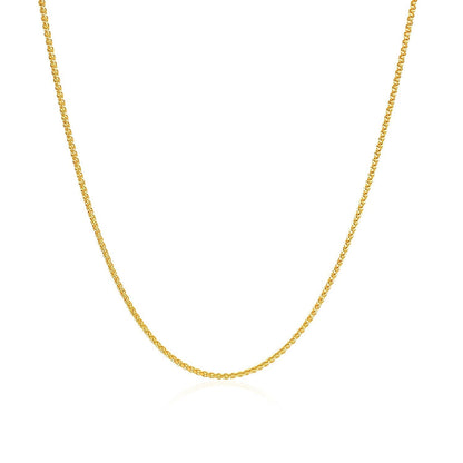 Cadena Trigo de Oro Amarillo de 10k y 1.0mm