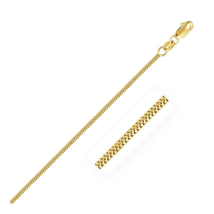 Cadena Milano de oro amarillo de 14k y 1,1 mm