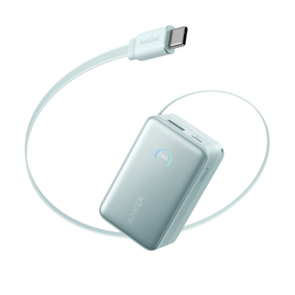 Anker Nano Power Bank (10K, 45W, Built-In Retractable USB-C Cable)