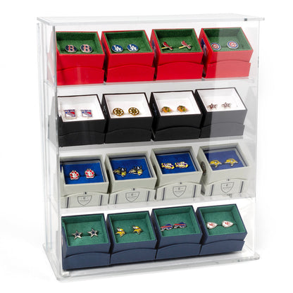 4 Shelf Acrylic Countertop Display Case with Security Cable