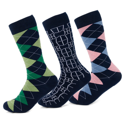 Juego de calcetines con mensaje oculto Argyle