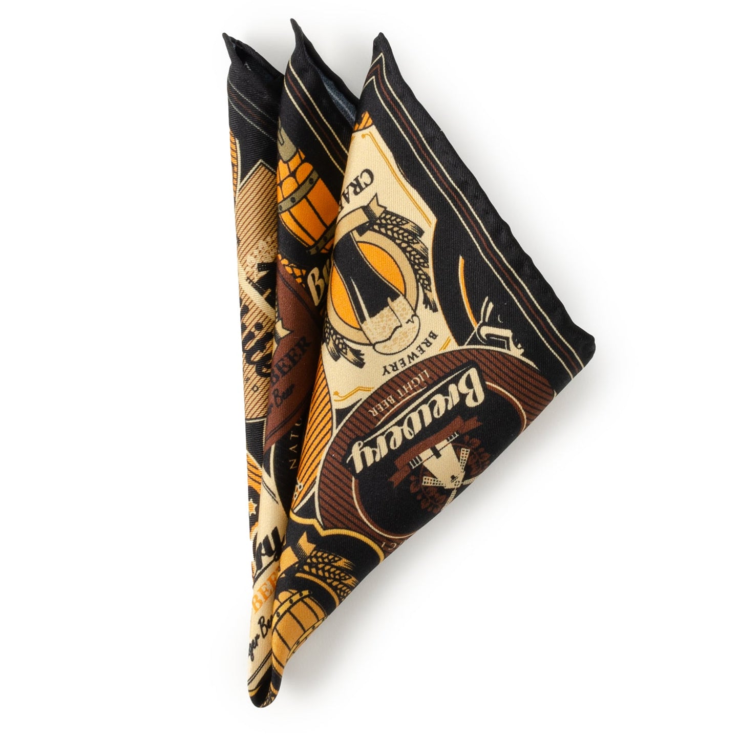 Pañuelo de Bolsillo Múltiple Negro para Aficionado a la Cerveza
