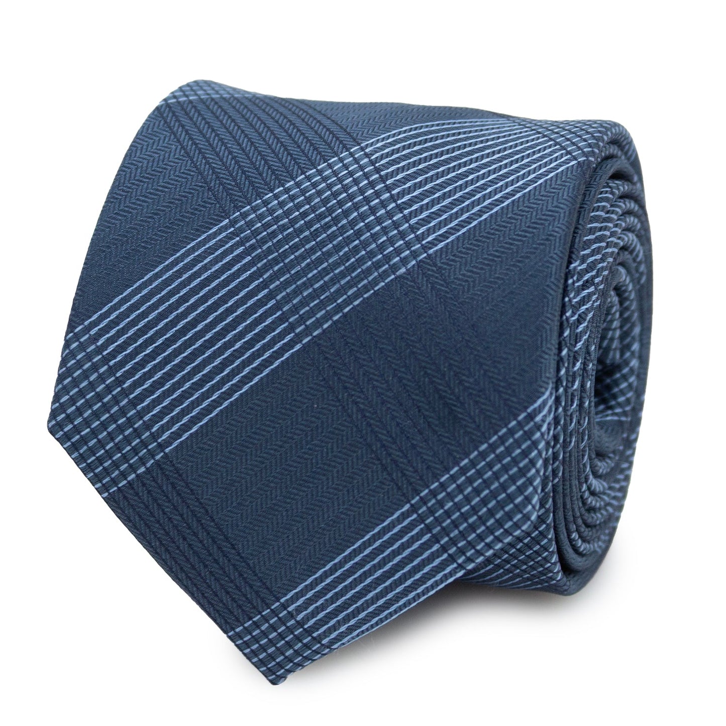 Corbata azul oscuro de cuadros para hombre, el mejor papá