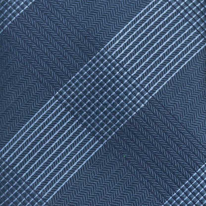 Corbata azul oscuro de cuadros para hombre, el mejor papá
