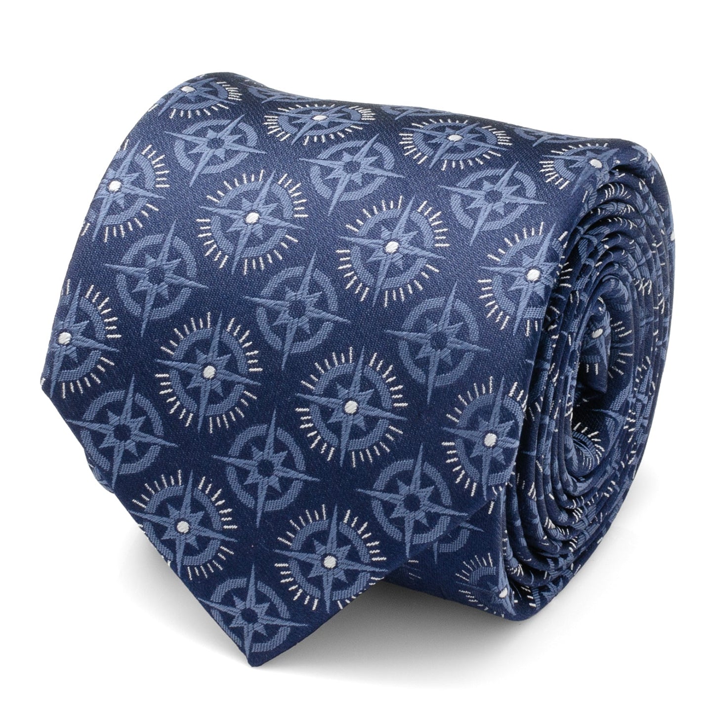 Compass Hidden Message Navy Blue Men's Tie - My Men's Shop