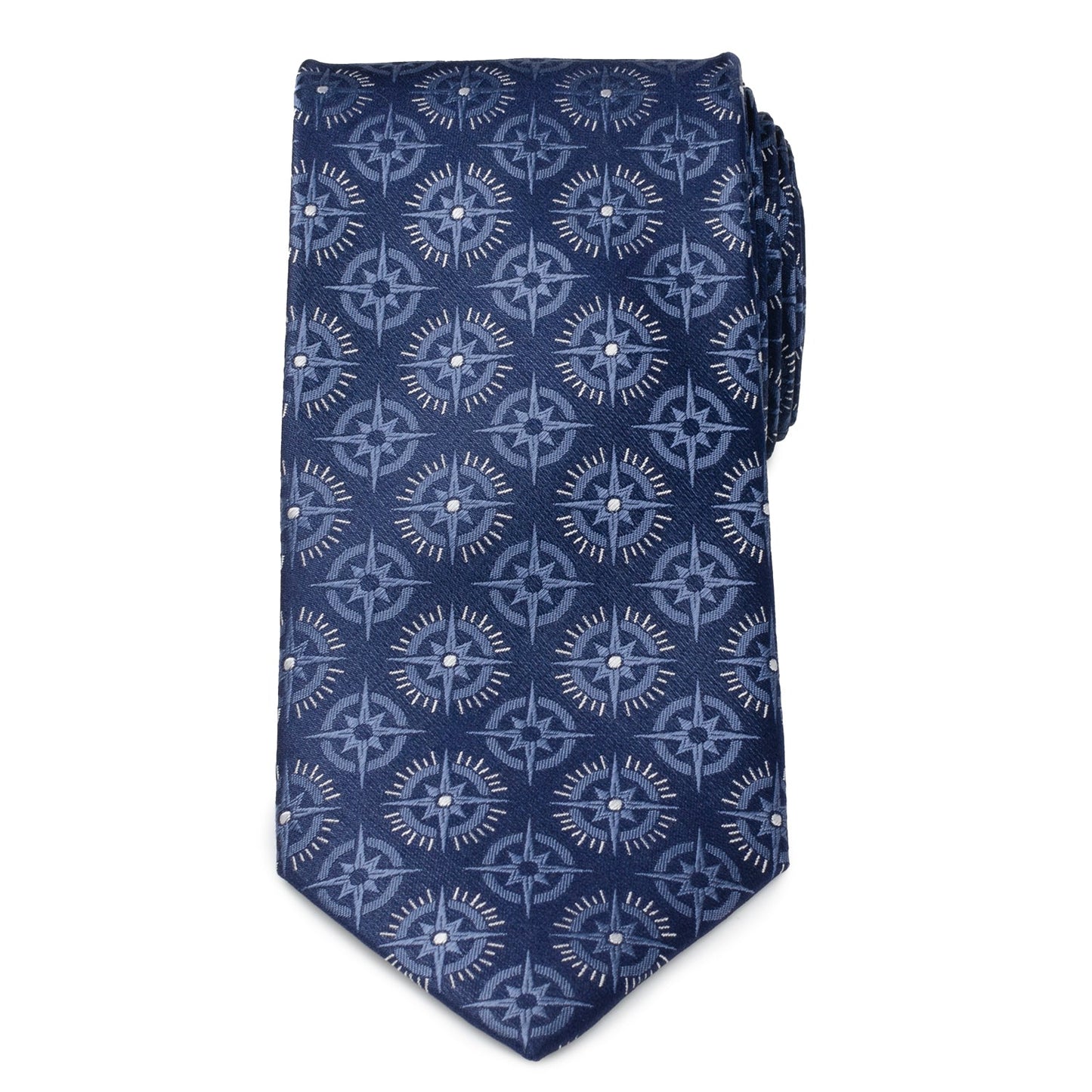 Compass Hidden Message Navy Blue Men's Tie - My Men's Shop
