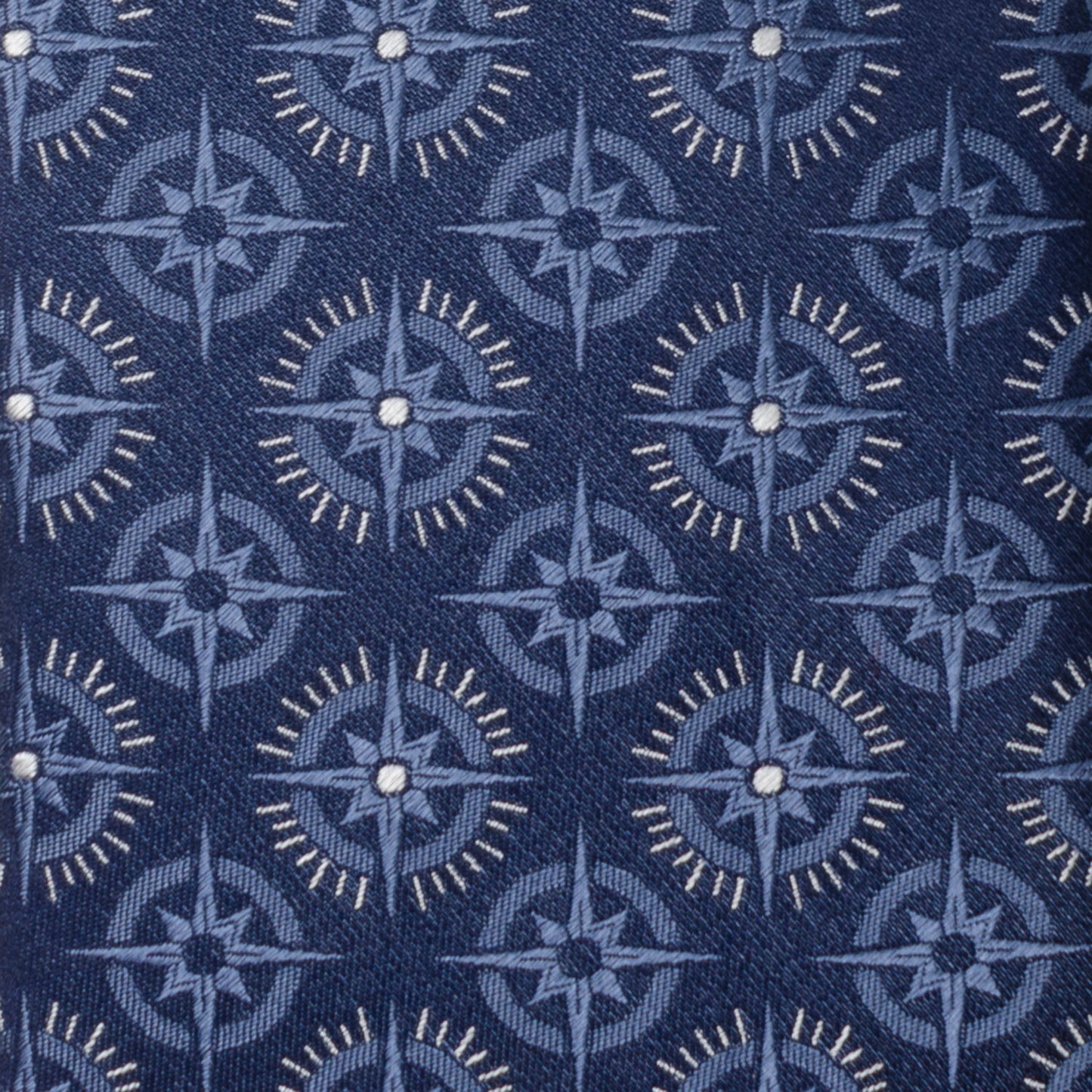 Compass Hidden Message Navy Blue Men's Tie - My Men's Shop