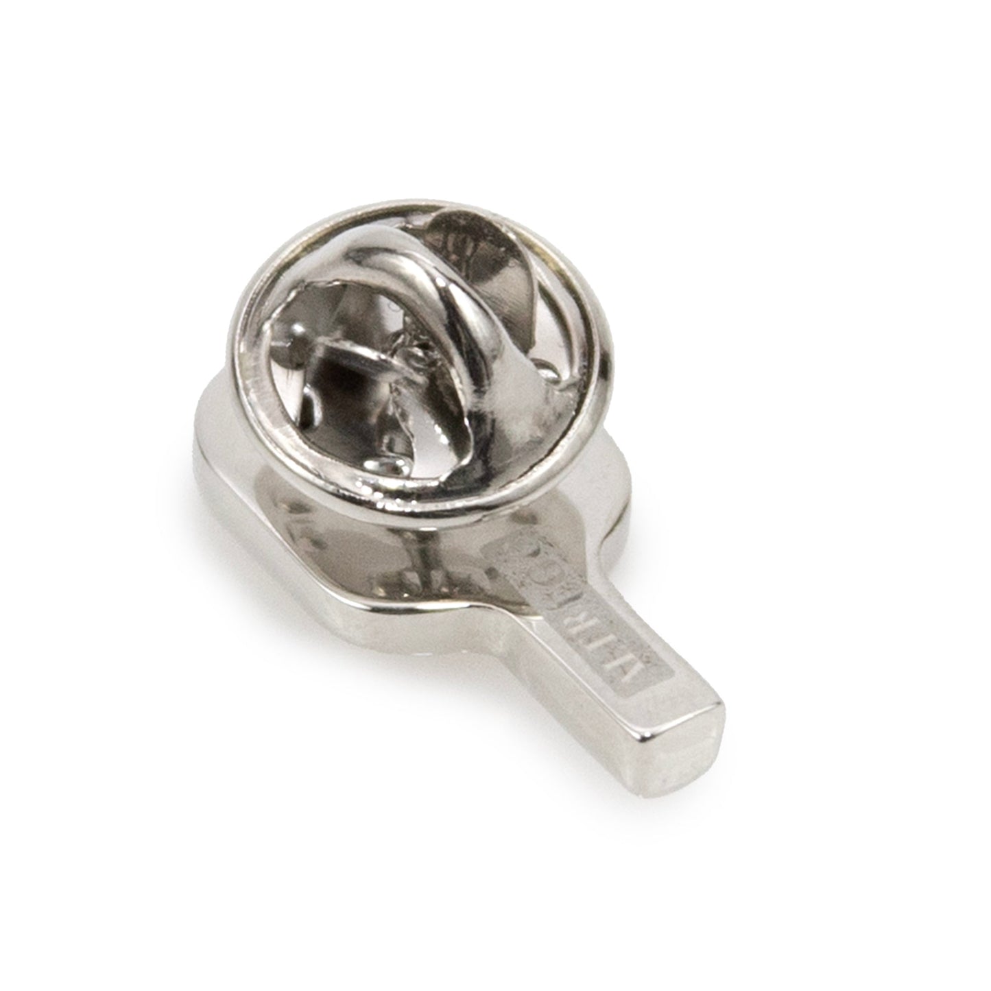 Pickleball Racket Silver Lapel Pin