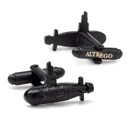 US Submarine Black 3D Cufflinks - My Men's Shop