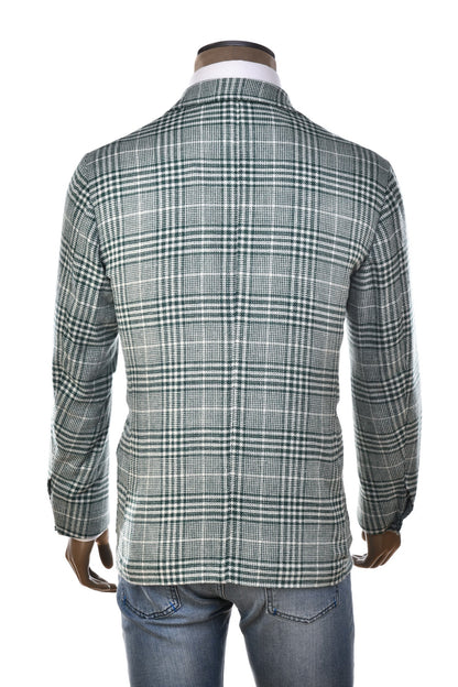 Sartorio Glen Check Plaid Wool-Silk Sport Jacket