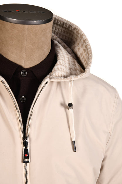 Kired by Kiton Barwa Prince of Wales Wool Reversible Jacket