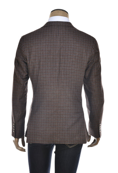 Carlo Barbera Gingham Wool-Cashmere Sport Jacket