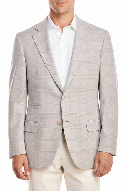 Brunello Cucinelli Glen Check Cotton Sport Jacket