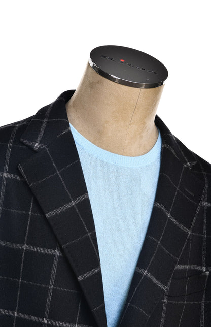 Fiore di Napoli Windowpane Cashmere Overcoat