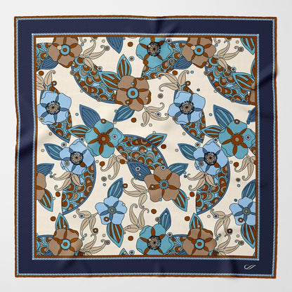Lombardi - Silk Neckerchief - Blue