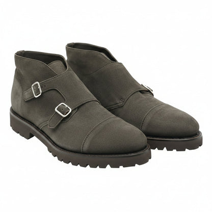 Andrea Ventura St Tropez Suede Monk Strap Boots