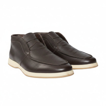 Andrea Ventura Leather High Penny Loafers