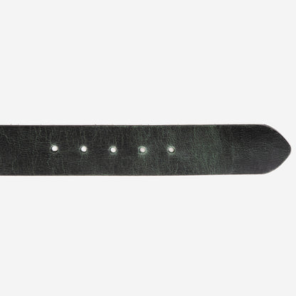The Prime Forest Green Leather Belt