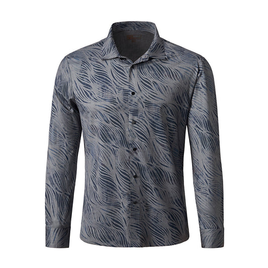EcoFlex Stitchless LS Shirt NAVY - My Men's Shop