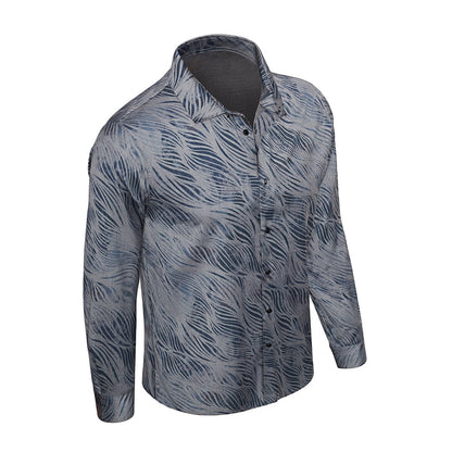 EcoFlex Stitchless LS Shirt NAVY - My Men's Shop