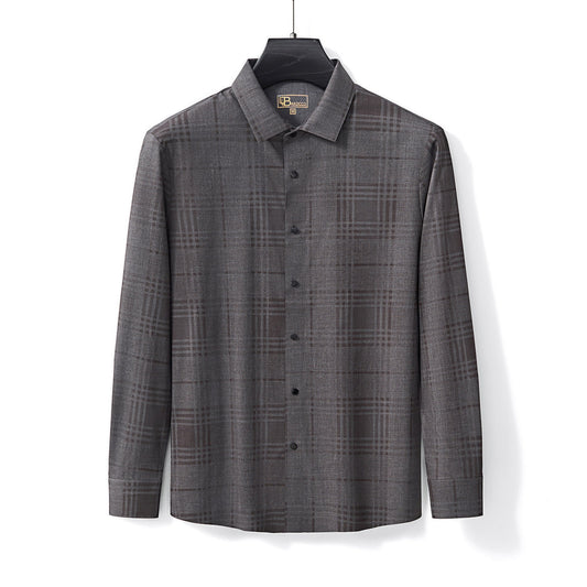 Noir Mosaic Stitchless Shirt GREY - My Men's Shop