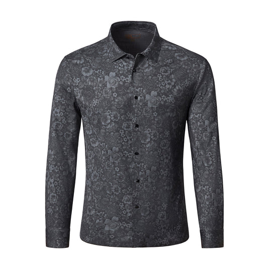 Midnight Medallion Stitchless Shirt BLACK - My Men's Shop