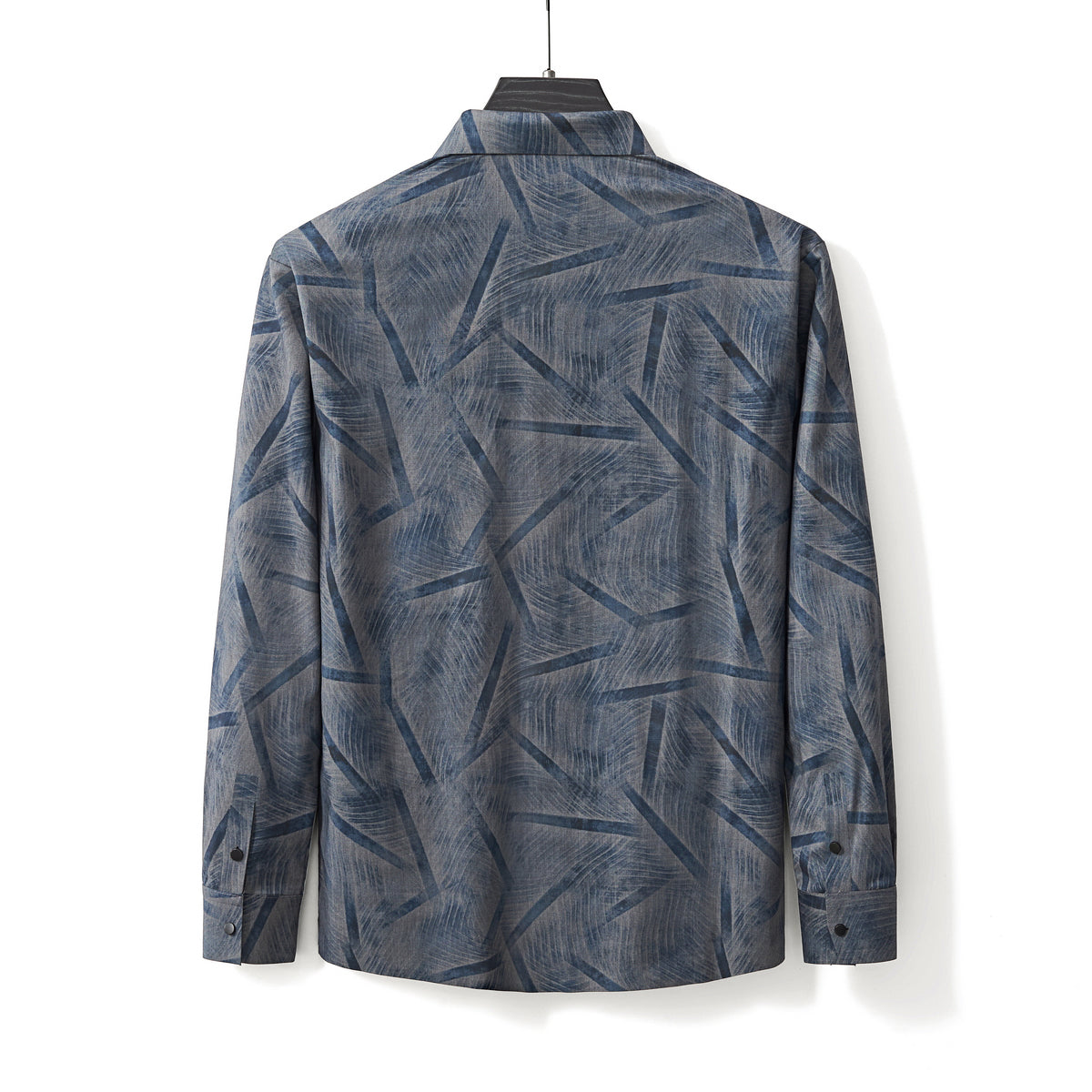 Inkstroke Geo Stitchless Shirt NAVY - My Men's Shop