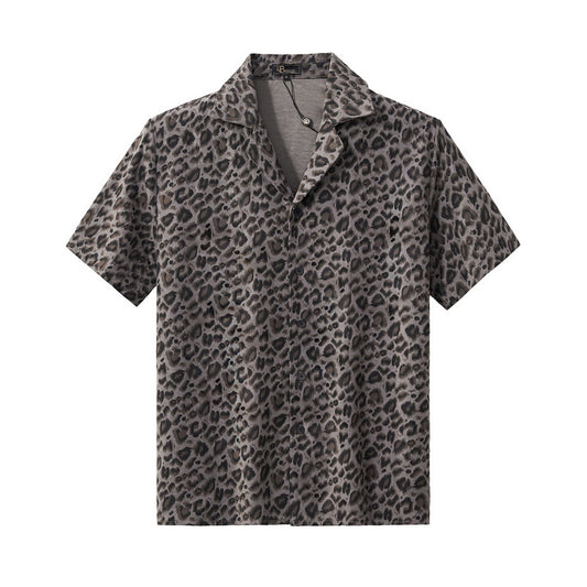 Arden Camp Collar Shirt GREY - My Men's Shop