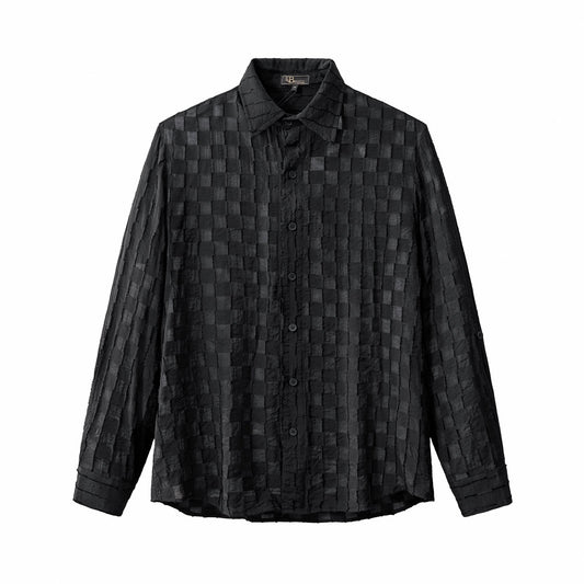 Haven Textured Long Sleeve Shirt BLACK - My Men's Shop