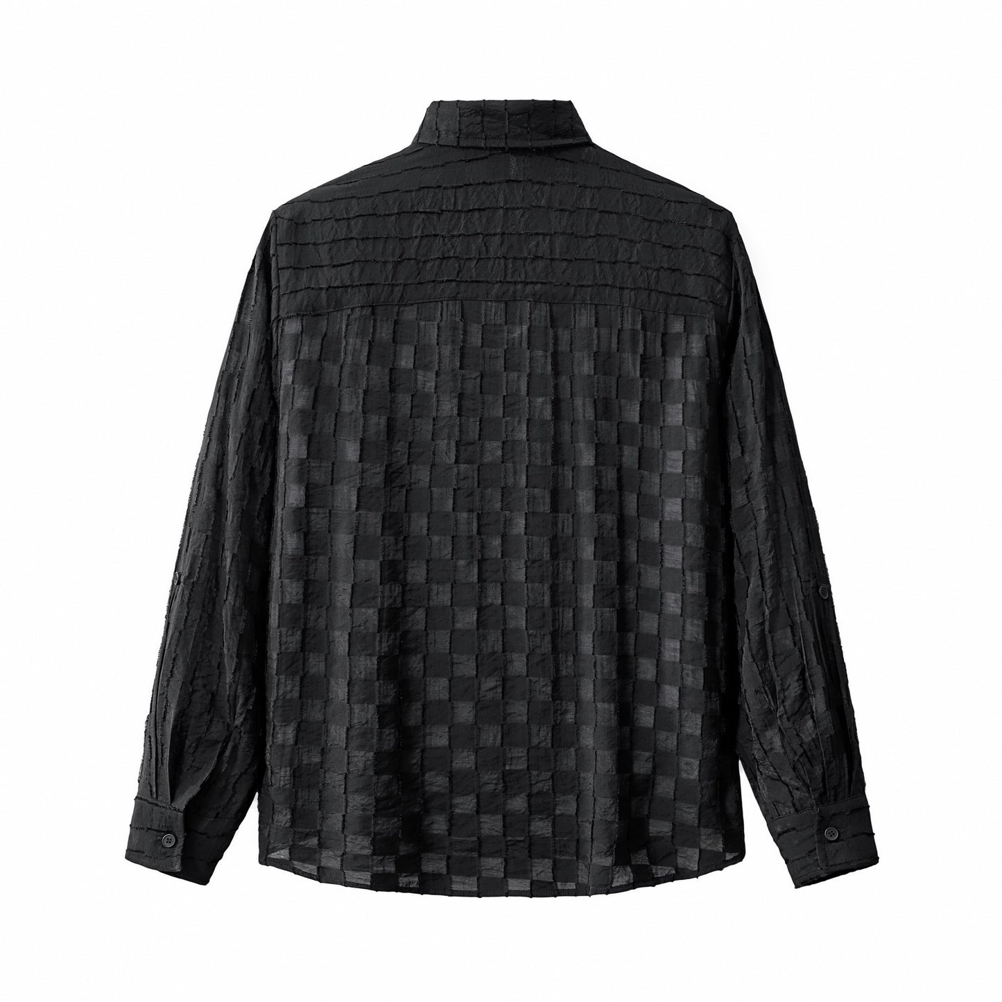 Haven Textured Long Sleeve Shirt BLACK