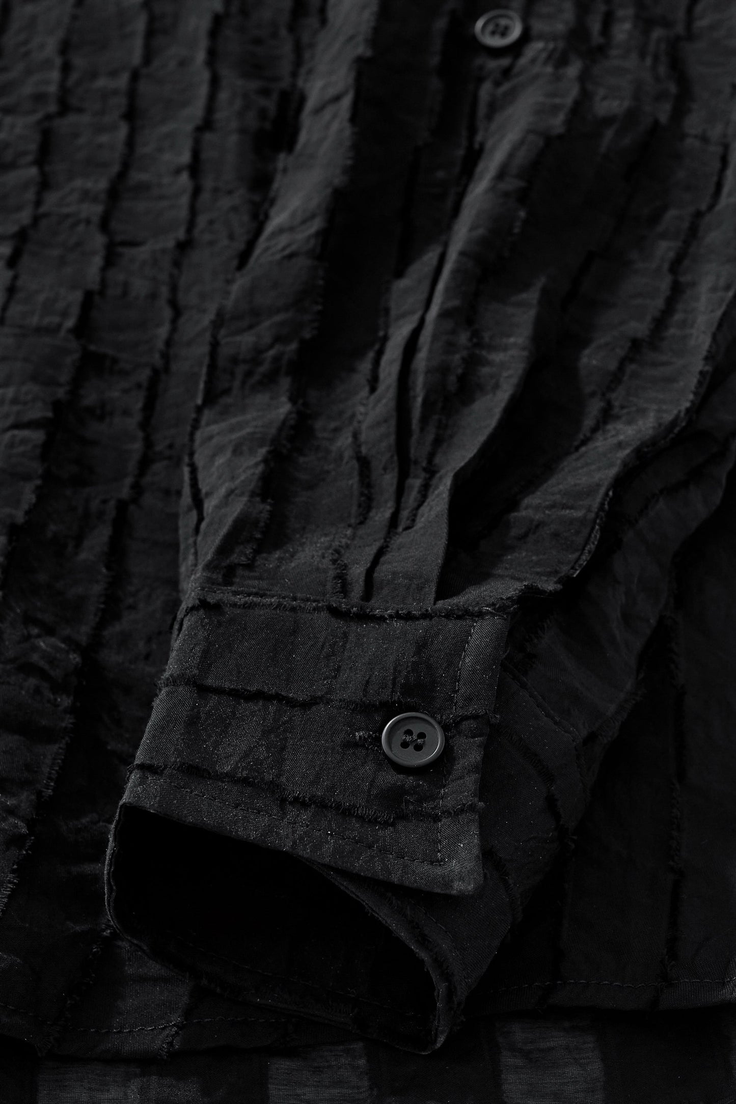 Haven Textured Long Sleeve Shirt BLACK