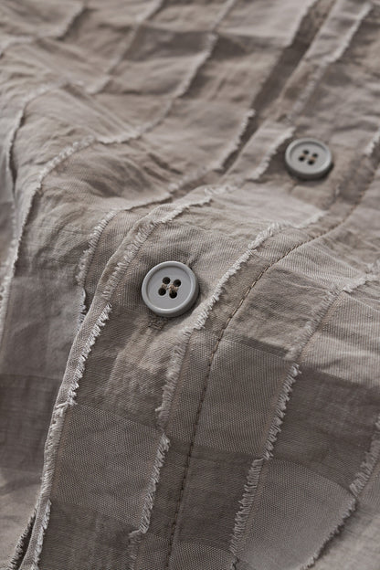 Haven Textured Long Sleeve Shirt GREY