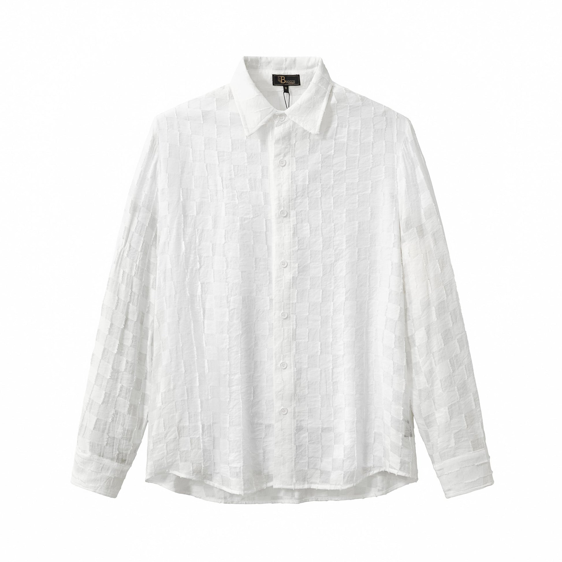 Haven Textured Long Sleeve Shirt WHITE - My Men's Shop