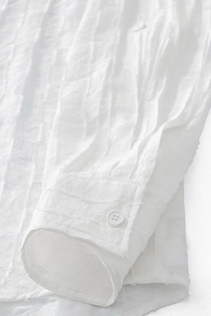 Haven Textured Long Sleeve Shirt WHITE - My Men's Shop