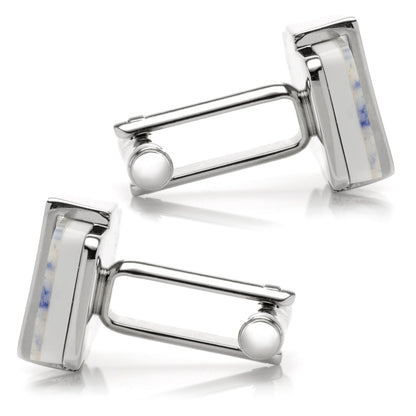 Checkered Cut Mother of Pearl Cufflinks - My Men's Shop