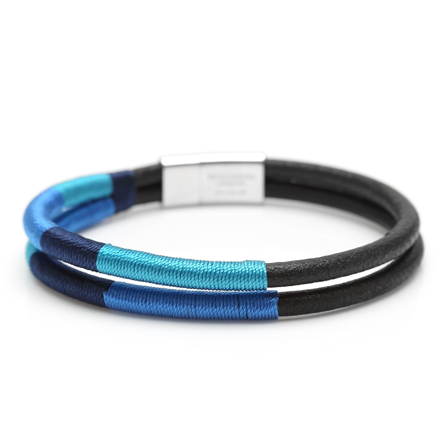 Cobra Masai Silver Bracelet Blue Tones 18cm - My Men's Shop