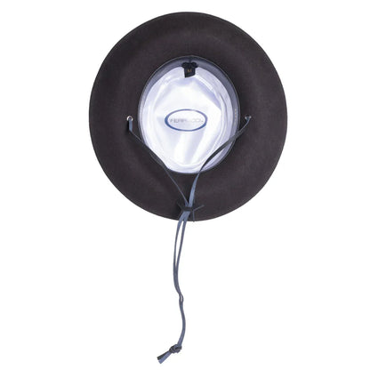 Dark Brown Wide Brim Fedora - Earp