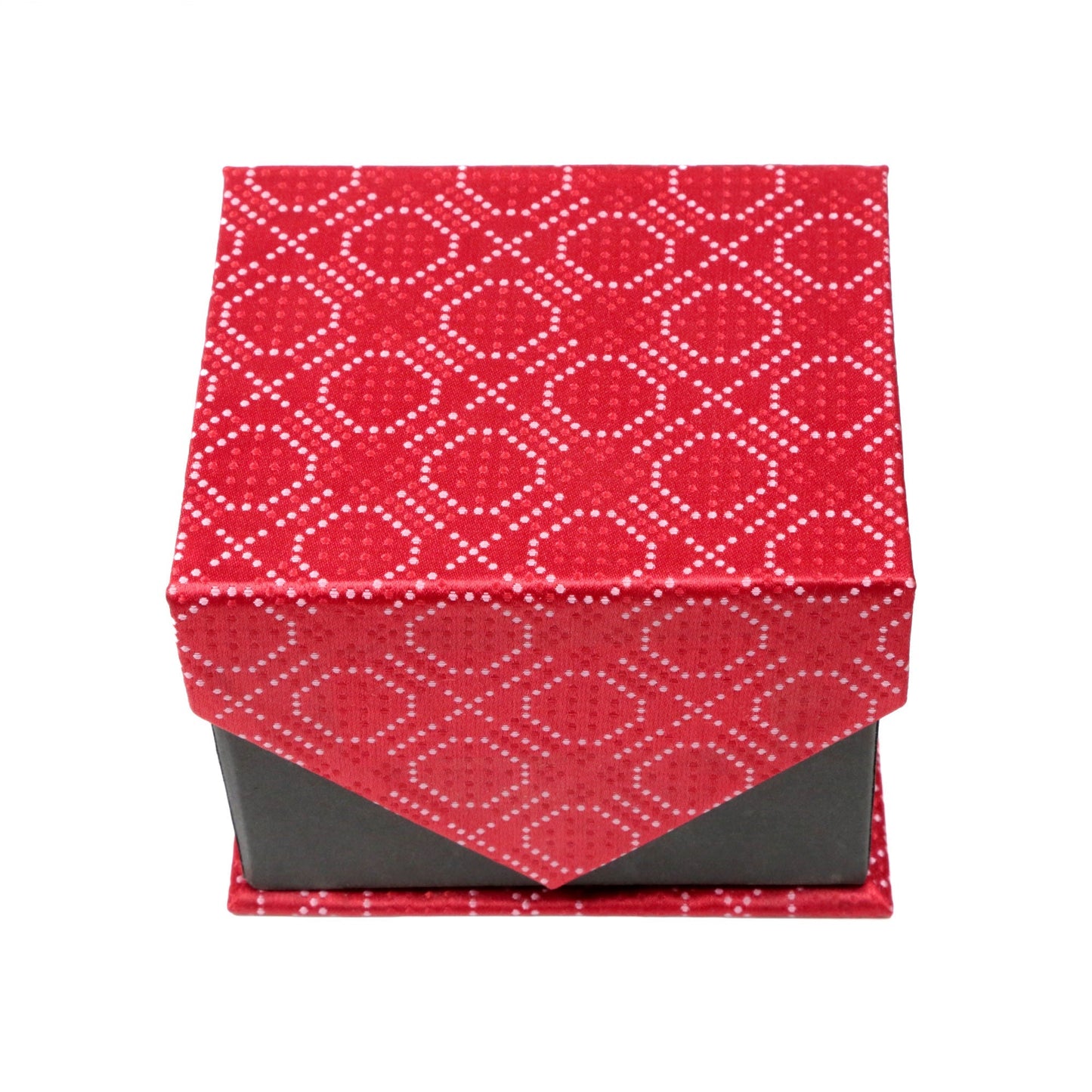 Men's Classic Red-White Pattern Design 4-pc Necktie Box Set