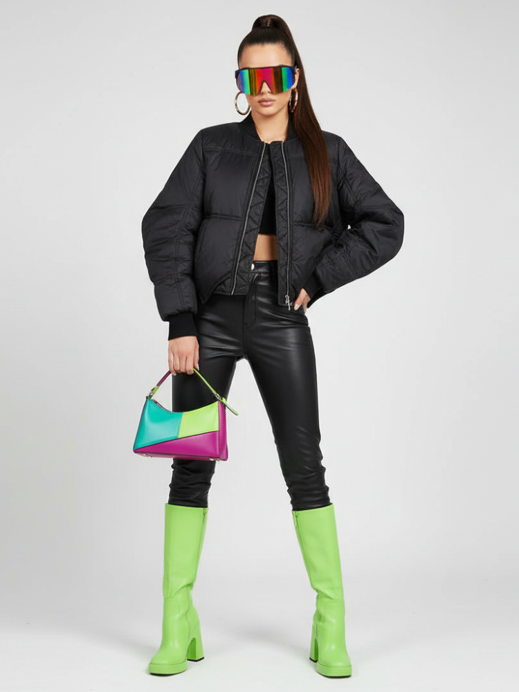 BUSHWICK Checkerboard Sequin Cropped Jacket BYMANYC ® New York - My Men's Shop