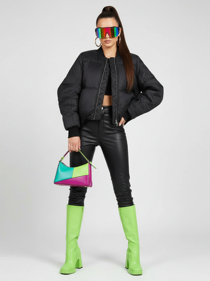 BUSHWICK Checkerboard Sequin Cropped Jacket BYMANYC ® New York - My Men's Shop