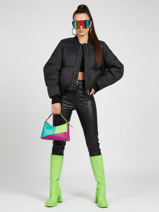 BUSHWICK Checkerboard Sequin Cropped Jacket BYMANYC ® New York - My Men's Shop