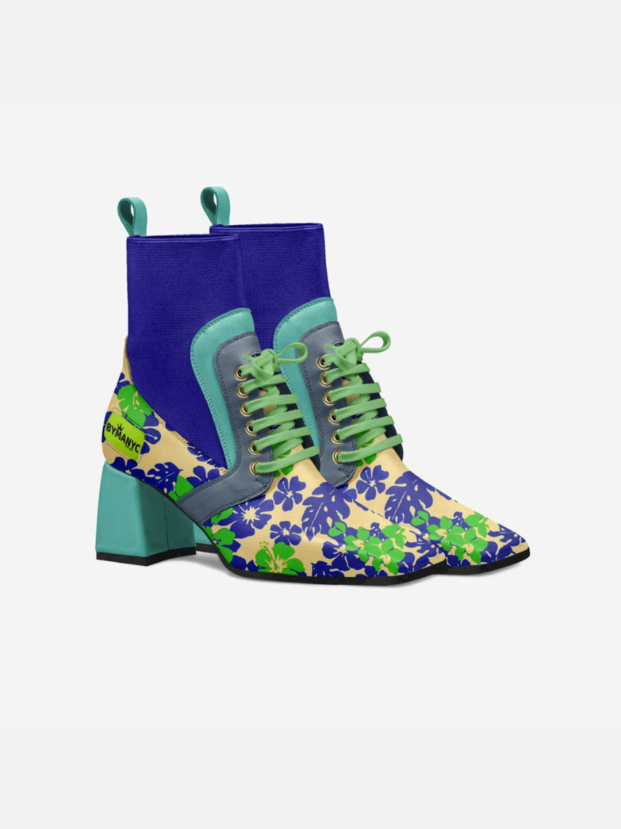 BYMANYC ® NYC Times Square Pulse: Botines Veganos de Lujo Intenso para Mujer
