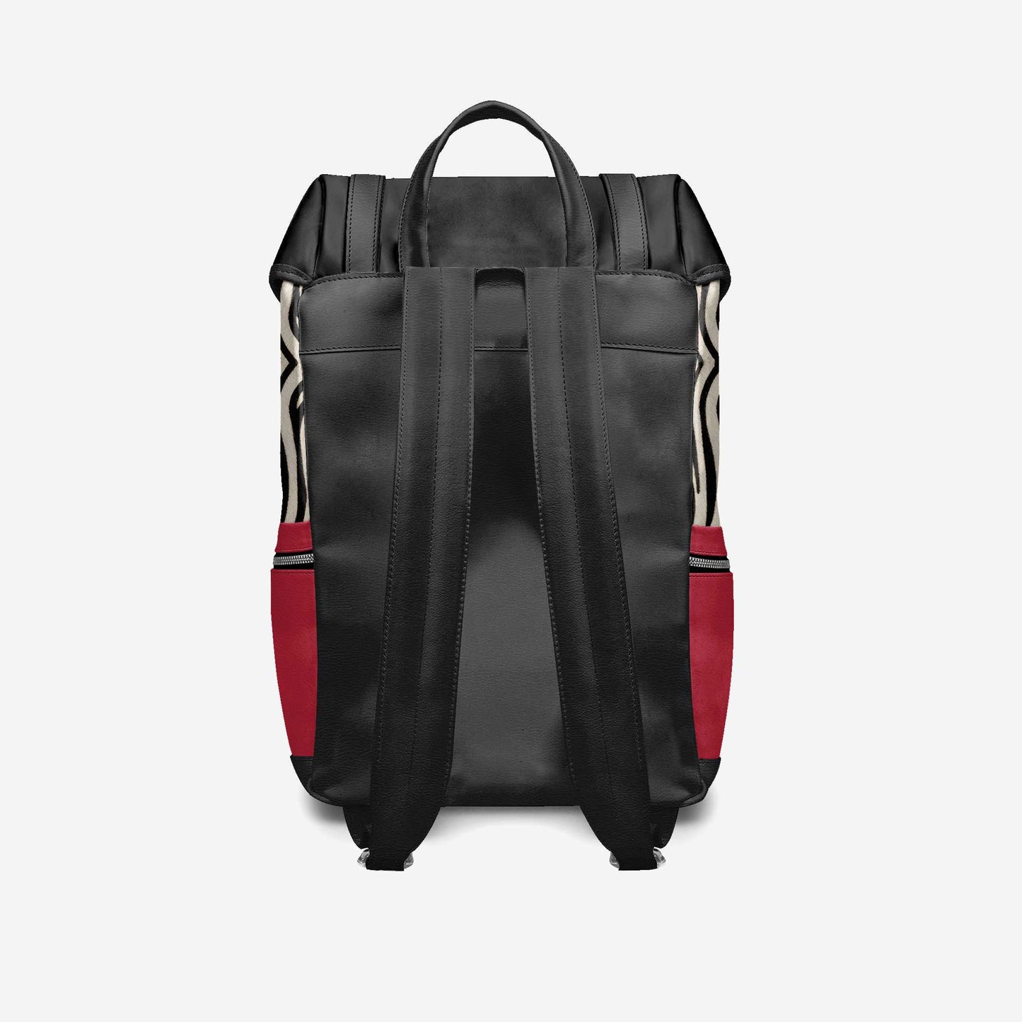 BYMANYC ® New York – Mochila NYC COUTURE en Rojo Fiero y Cebra Negra