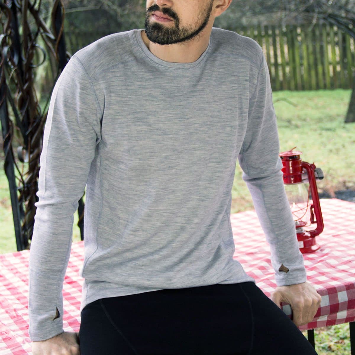 Midweight - Men's Wool Long Sleeve Crew Woolverino - My Men's Shop