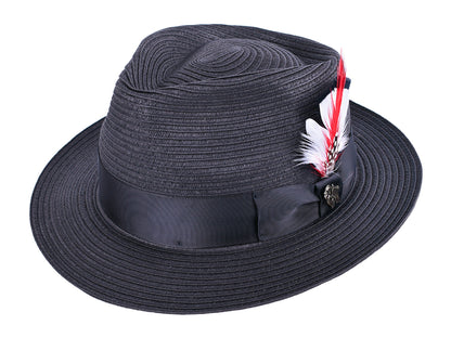 Sombrero Alessandro de trenza de papel